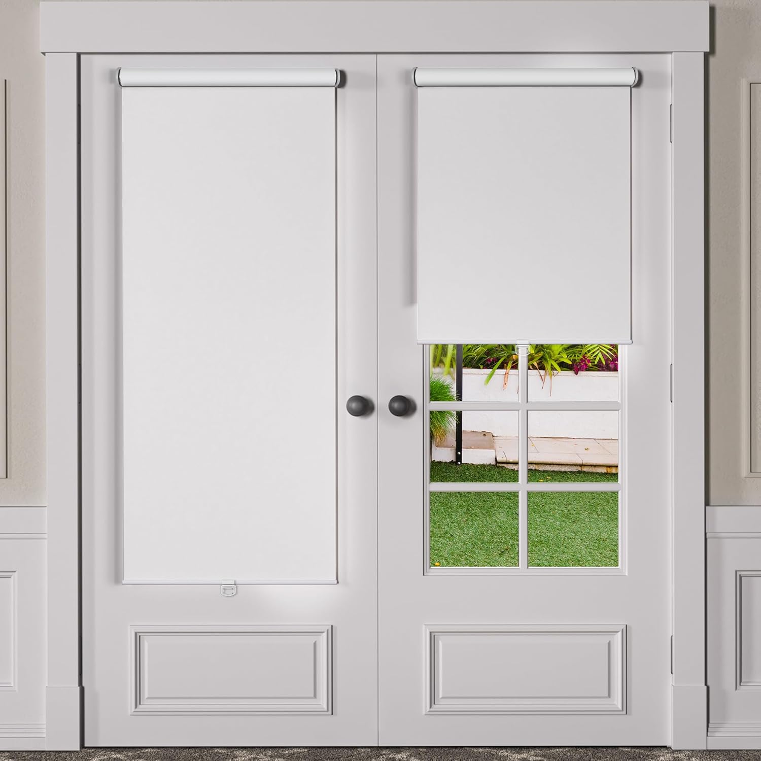 Sulugood Persianas opacas sin cordones para ventana, cortadas a medida, de fácil instalación, protección UV, ahorro de energía, para dormitorio,