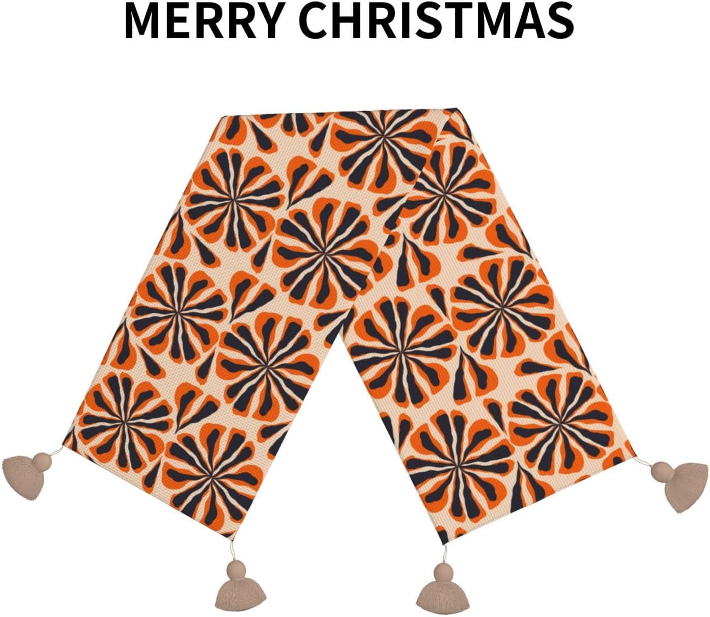Trendy Floral Christmas Table Runner Dining Table Decor Christmas Decorations Indoor Home Decor Christmas Table Runners Xmas Navidad Decoracion 2023