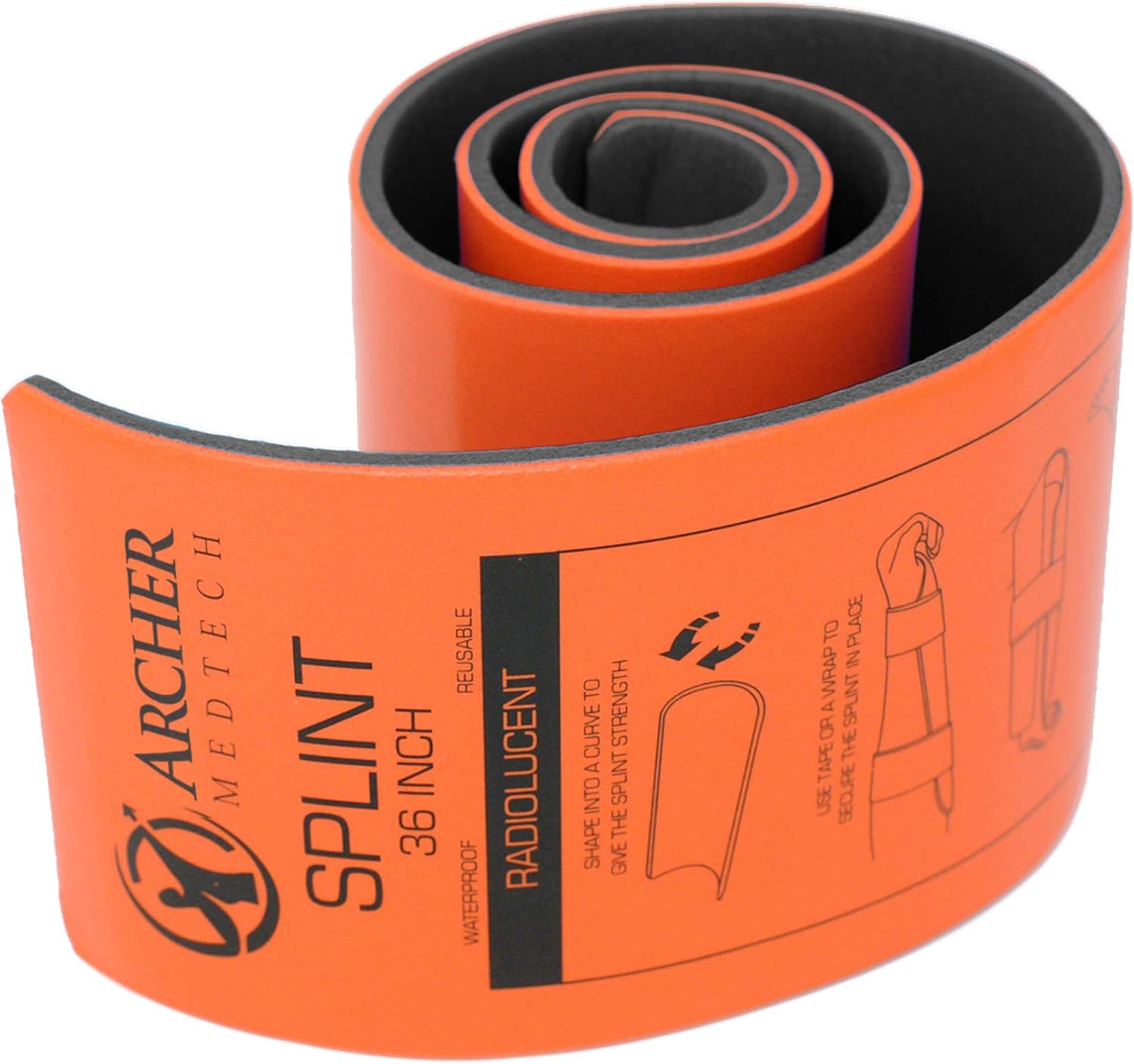 Férula universal de primeros auxilios. Férula de aluminio moldeable de alta calidad para la marca de inmovilización de lesiones