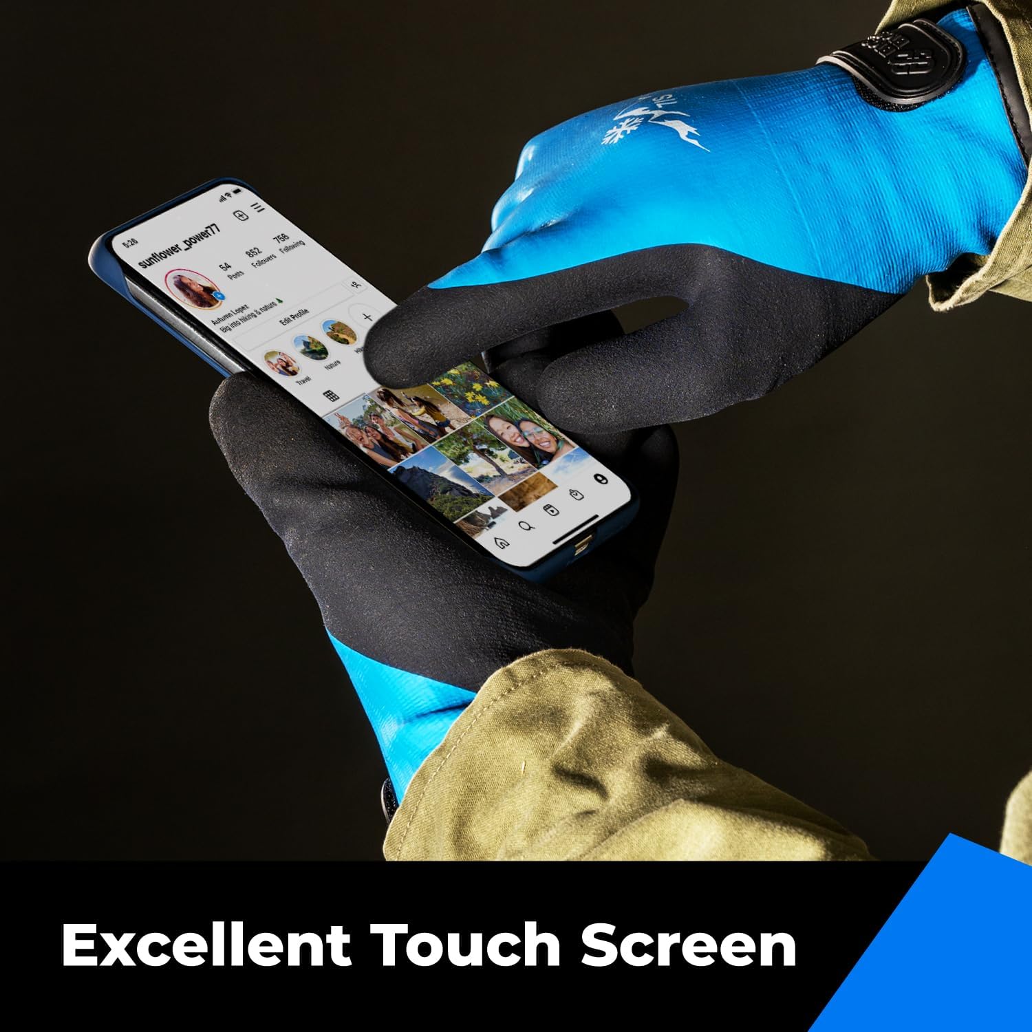 Guantes 100% impermeables para hombres y mujeres, guantes de trabajo de invierno para clima frío, Touchsreen, guantes de congelador con aislamiento
