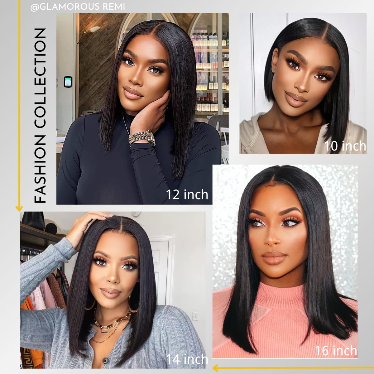 YGQWD Peluca de cabello humano estilo Bob de 12 pulgadas, sin pegamento, predepilada, peluca de encaje precortada, pelucas cortas estilo Bob,