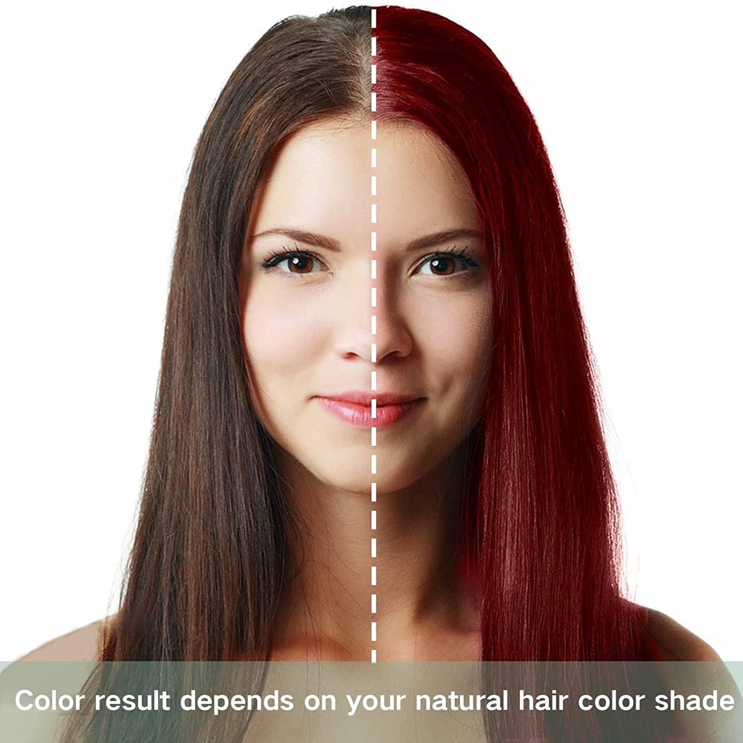 Champú instantáneo de tinte para cabello rojo vino para mujeres y hombres, champú para teñir el cabello gris, 16.9 fl oz de ingredientes herbarios 3