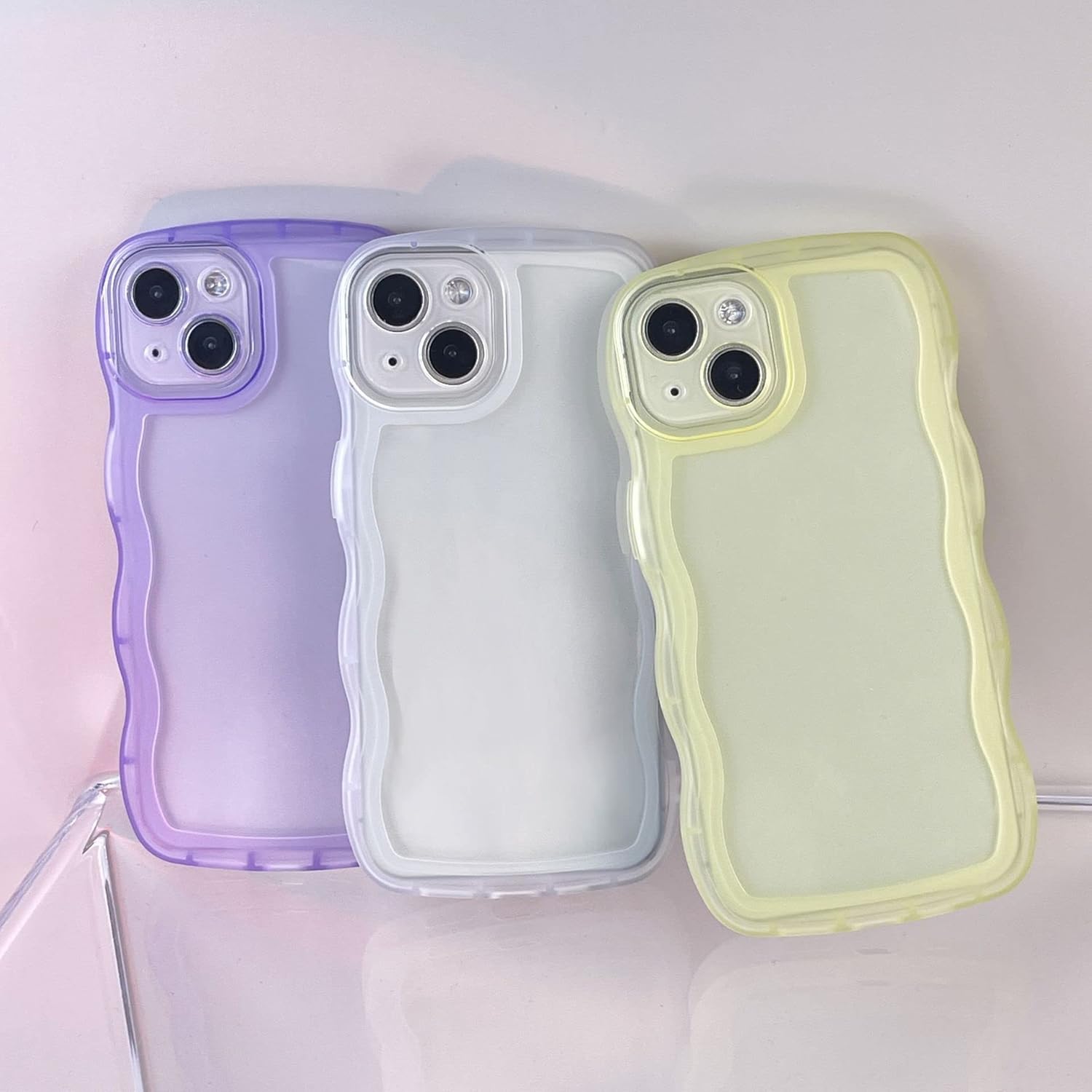 Funda transparente compatible con iPhone 13, bonita funda delgada de silicona suave, antiarañazos, a prueba de golpes, para mujeres y niñas, color