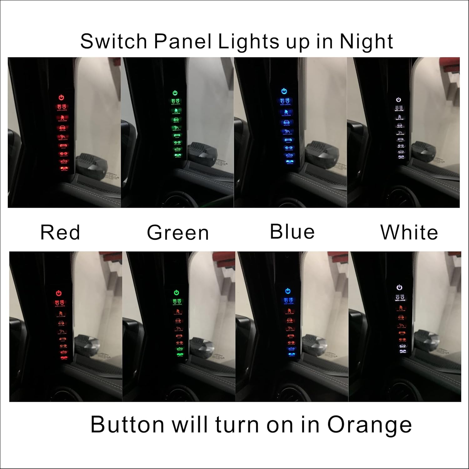 Voswitch Panel de interruptor de mango de agarre JL800 para Jeep Wrangler JL 2018-2023 y Gladiator 2020-2023