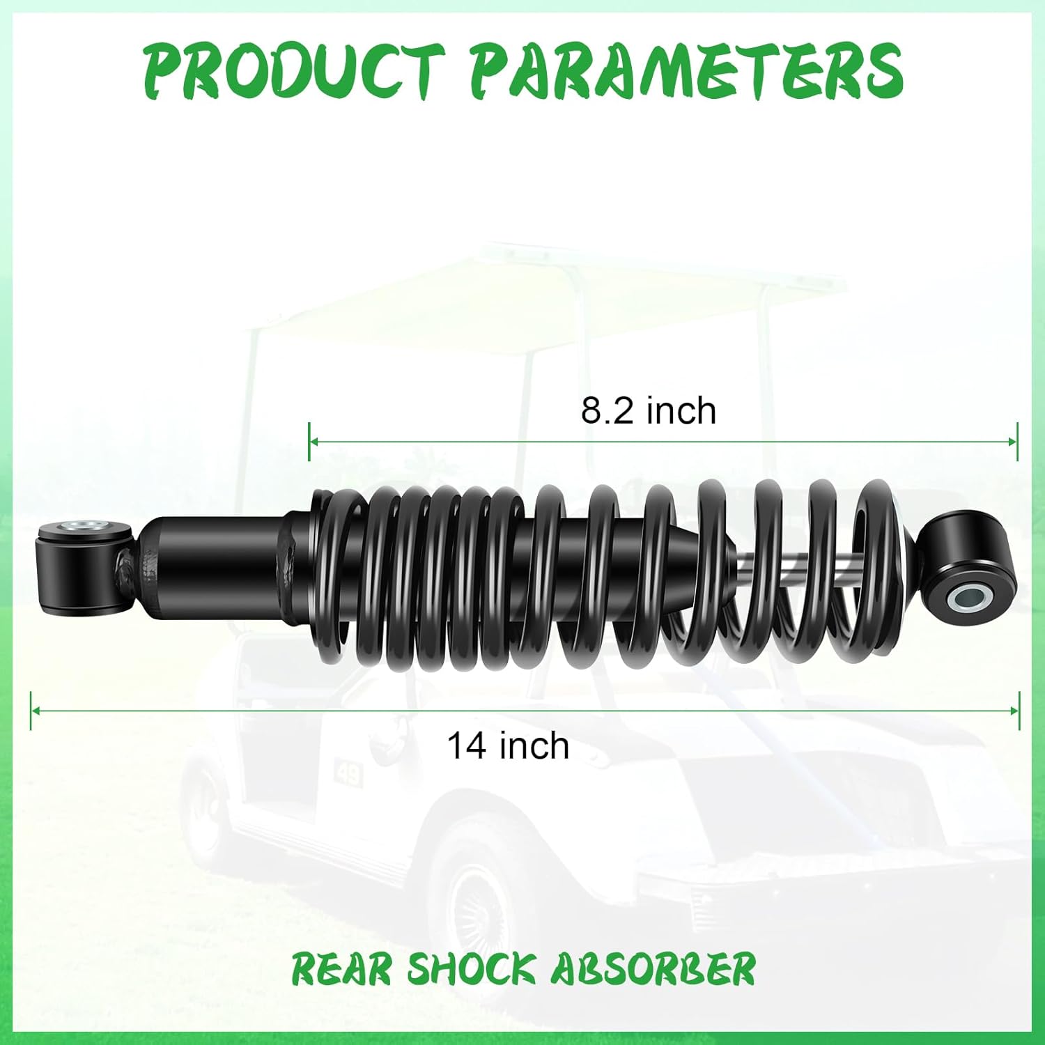 ILVGOLF Kit de amortiguador trasero para carrito de golf de 2 piezas para Yamaha G29 Drive Gas o Electric 2007-2016, OEM JW1-F2210-00-00,