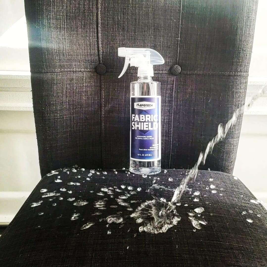 Nanotech Surface Solutions Escudo de tela, protector de tela, repelente de líquidos para telas, tapicería, gamuza, protector textil, vino, protector