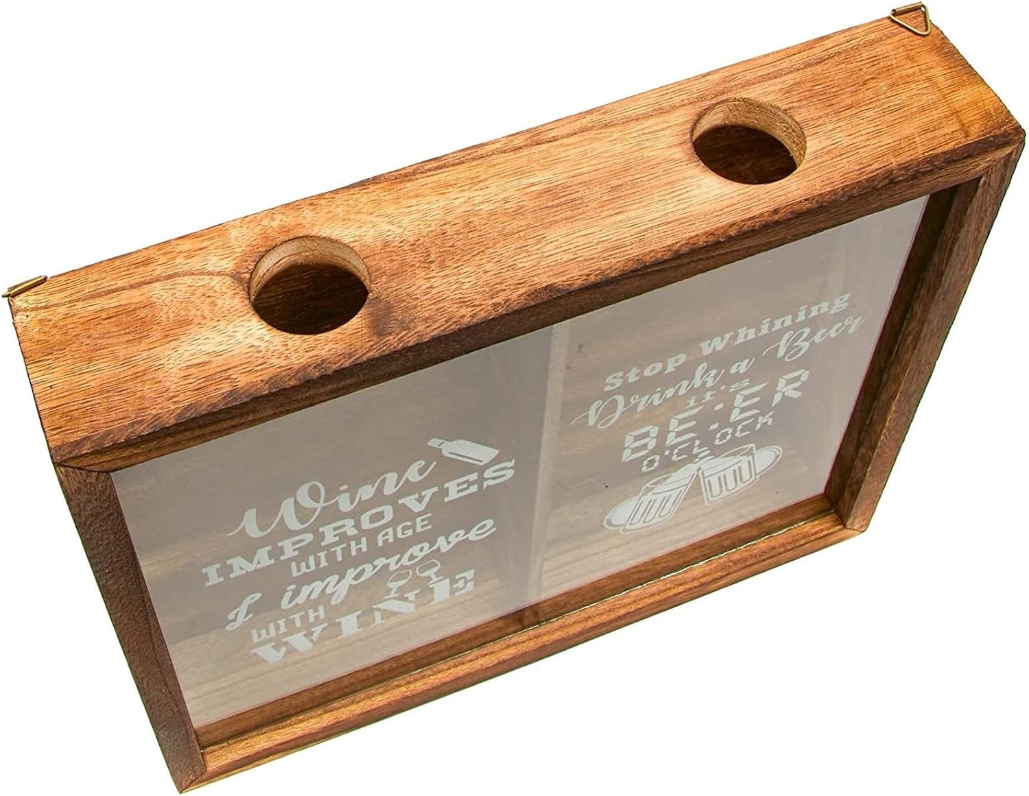 Juvale Soporte para tapón de cerveza y corcho para vino, 13 x 11 x 2.5 pulgadas