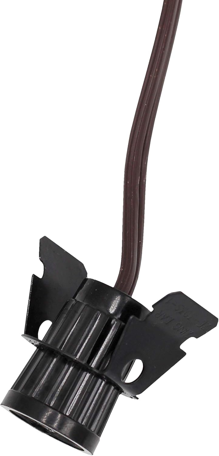 Creative Hobbies Cable de lámpara de clip y bombilla de 7 W para lámparas de sal, pueblos de Navidad, calabazas y más, 6 pies con interruptor de