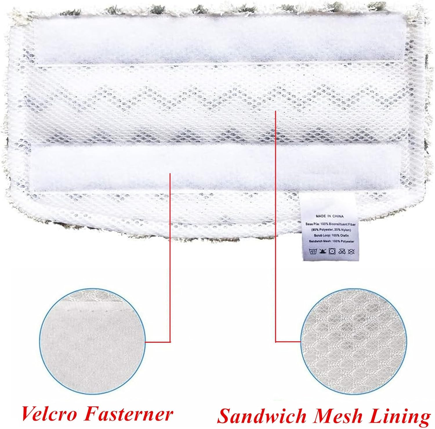 Paquete de 4 almohadillas de repuesto para trapeador de vapor Shark S1000 S1000C S1000WM S10001C S1000A S1200 SK140 SK141 S3101 S3250 S3251 Series