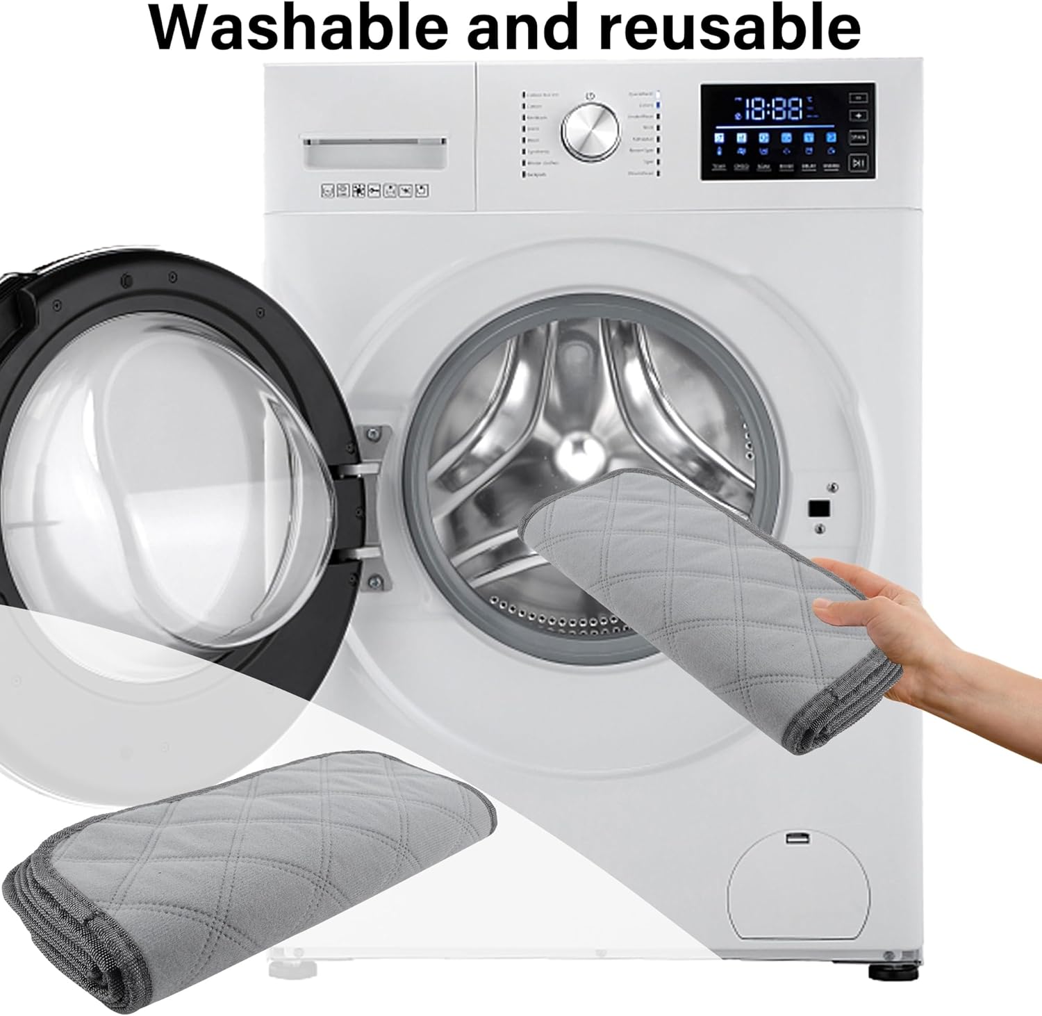 DR.DUDU 6 piezas de forro de jaula de conejillo de indias, ropa de cama lavable de conejillo de indias, reutilizables, superabsorbentes,
