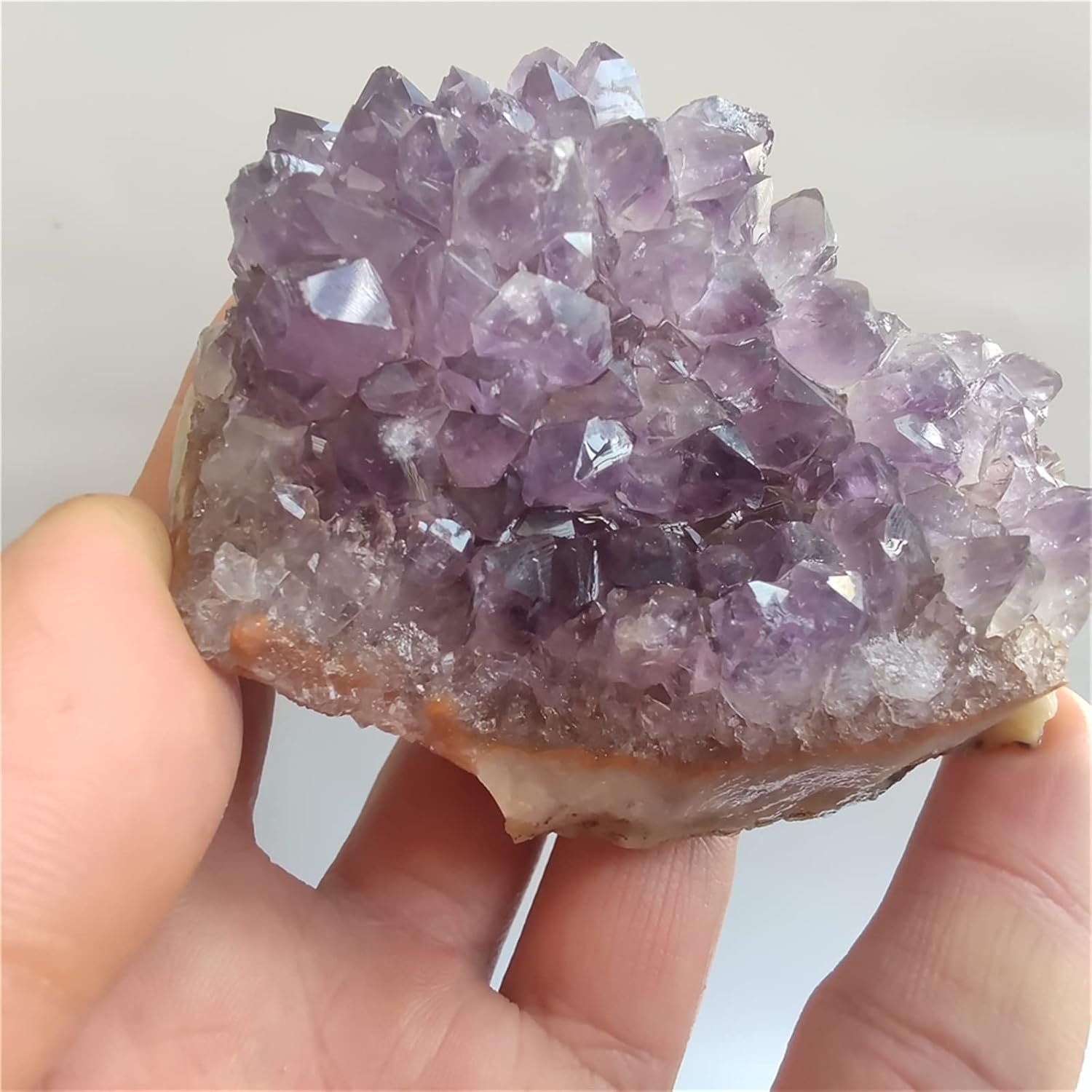 GEEKAA 1pc Natural Raw Amethyst Quartz Crystal Cluster Stones Specimen Home Decoration Crafts Piedras naturales y (Size  40-50g)