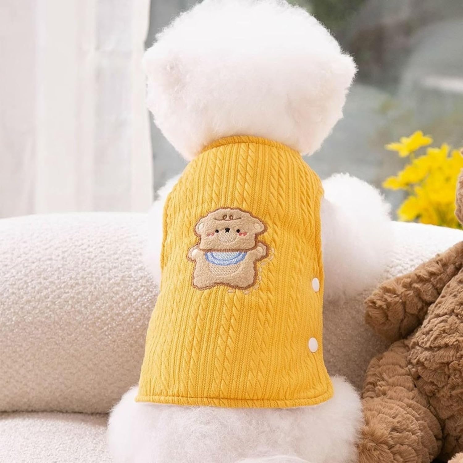 Suéter de forro polar para perro, lindo chaleco de forro polar para perro, ropa cálida para mascotas, camisas para cachorros y perros pequeños,