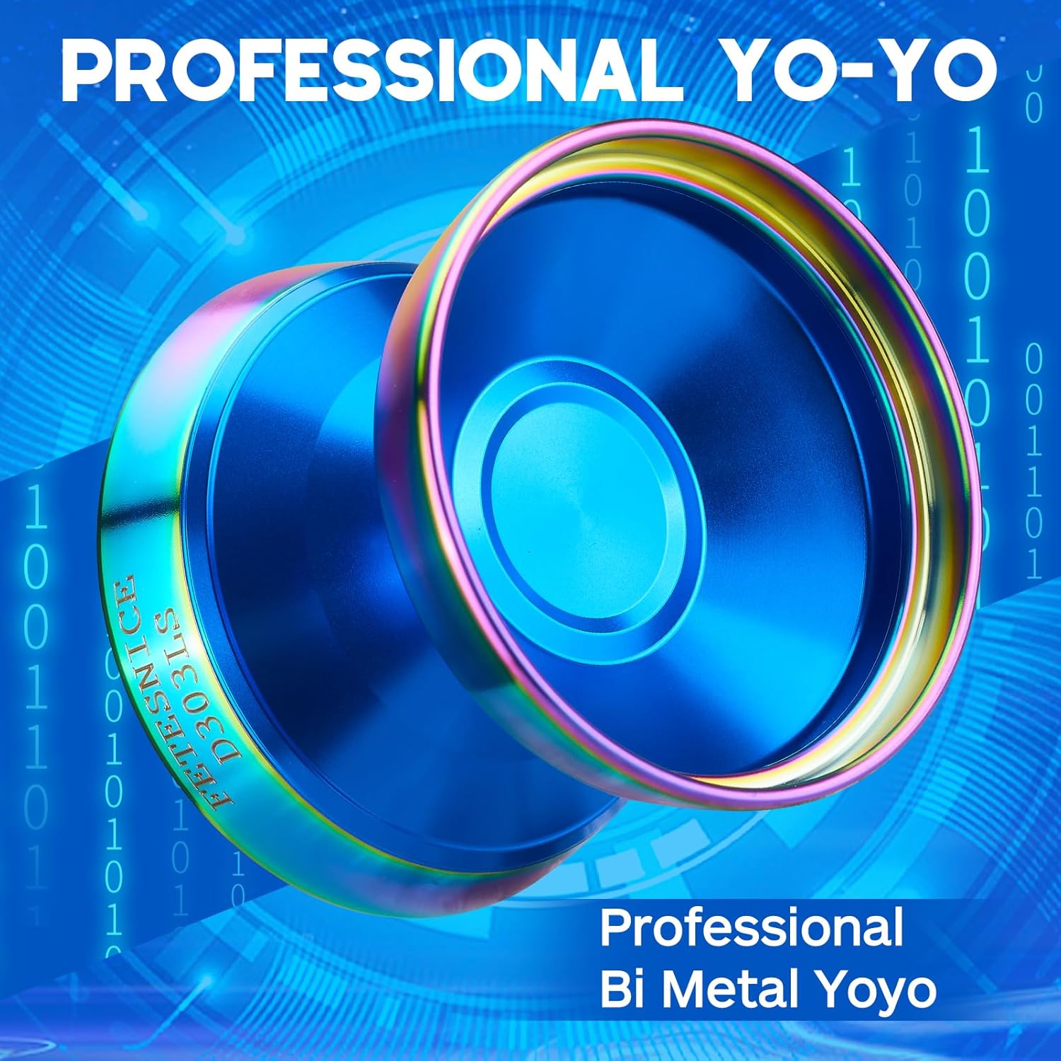 FETESNICE Yoyo Yoyo profesional competitivo Yoyos bi-metal, Yoyo truco de yoyo para profesionales, aluminio + anillo de acero inoxidable 304 ultra