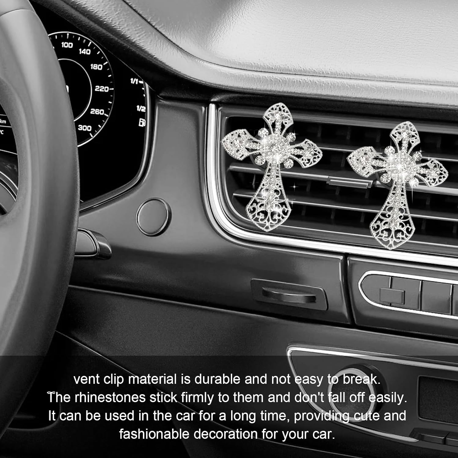 RBOKO 2 clips de ventilación de aire para automóvil, clips de ventilación de aire acondicionado para automóvil, accesorios de decoración del