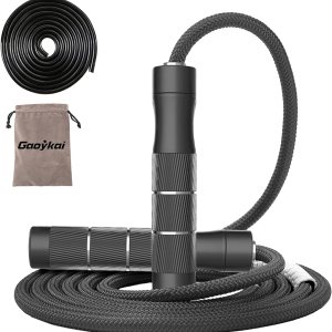 Cuerda de saltar con peso para mujeres y hombres, cuerda de saltar sin enredos de 1 libra para entrenamiento de Muay Thai, entrenamiento de Cuerda de saltar con peso para mujeres y hombres, cuerda de saltar sin enredos de 1 libra para entrenamiento de Muay Thai, entrenamiento de