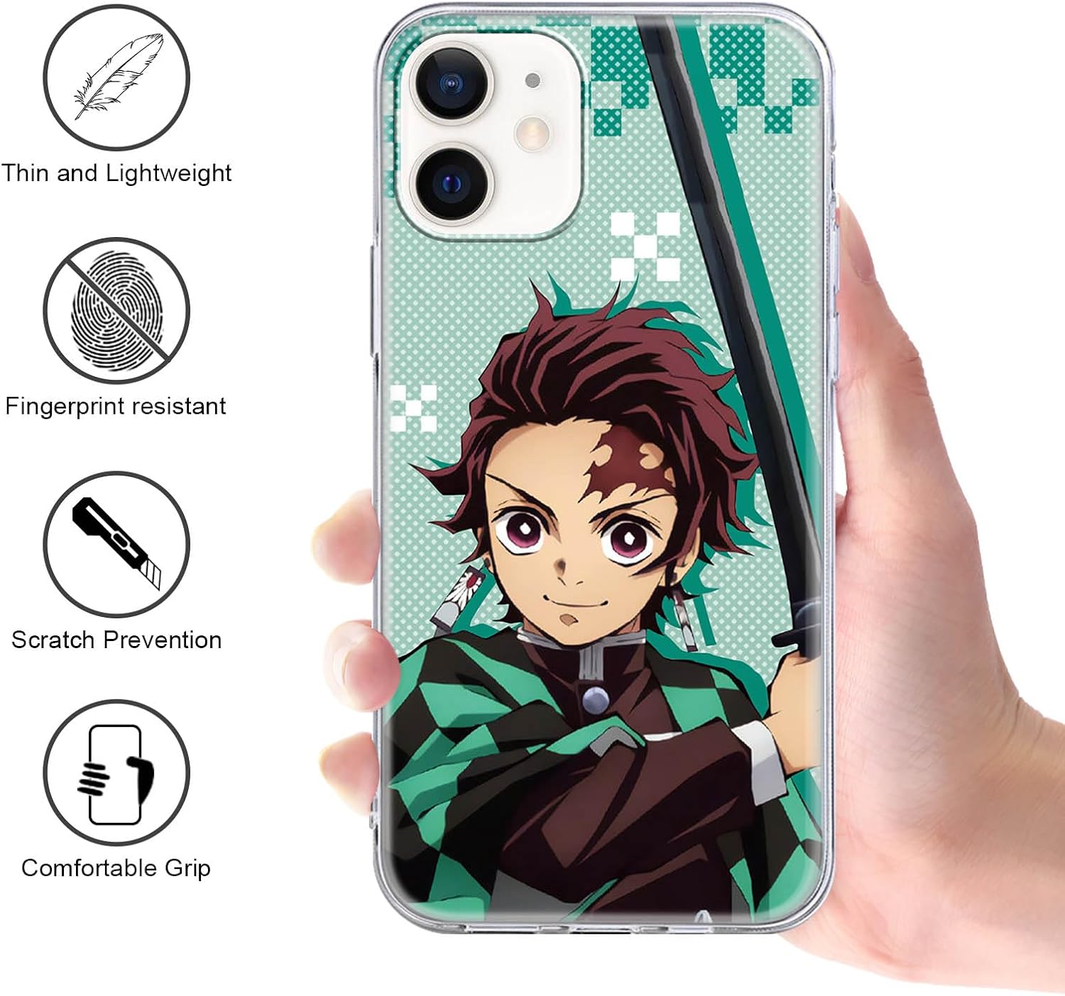3 fundas transparentes de 6.1 pulgadas para iPhone 11, diseño de personajes de dibujos animados para mujeres, niñas, niños y hombres, TPU suave