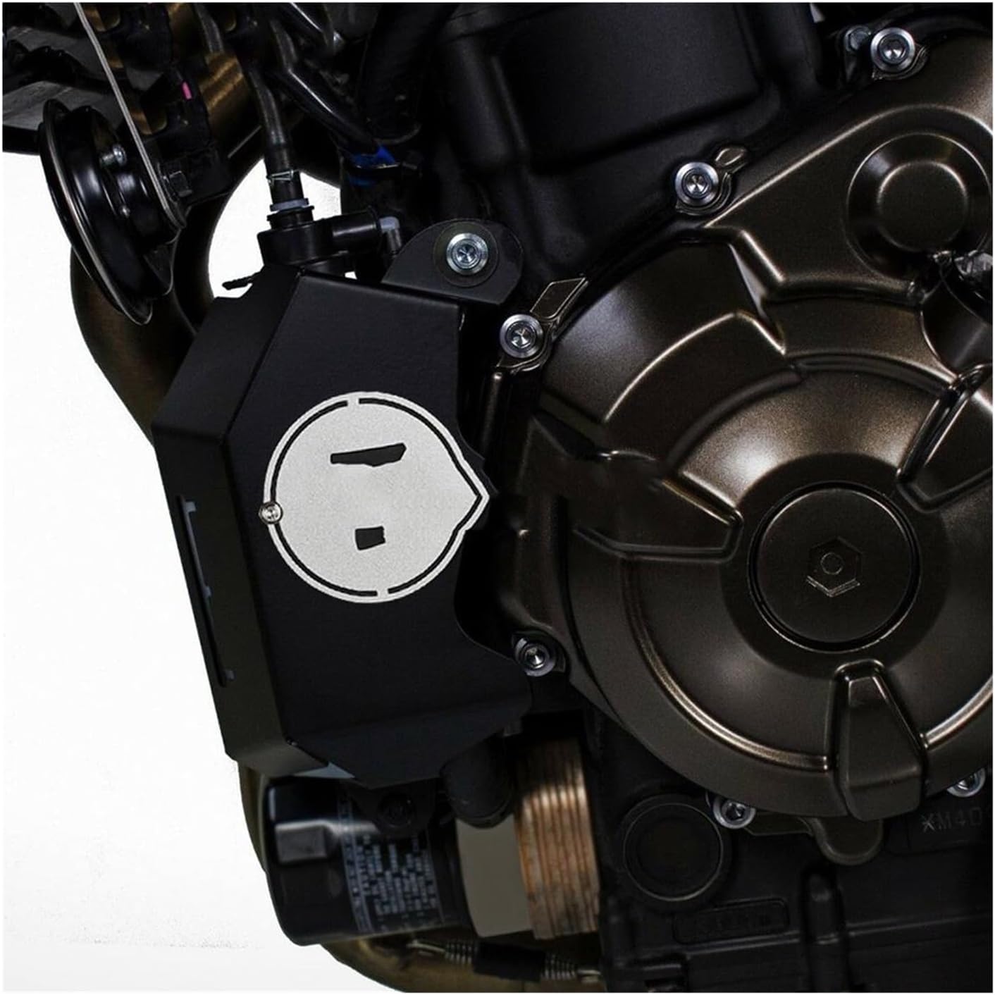 NETFEN Cubierta de depósito de refrigerante para motocicleta Yamaha y HA MT-07 Tracer 2016 2017 2018 2019 2020 2021 Fluid Tank Guard MT 07 Tracer
