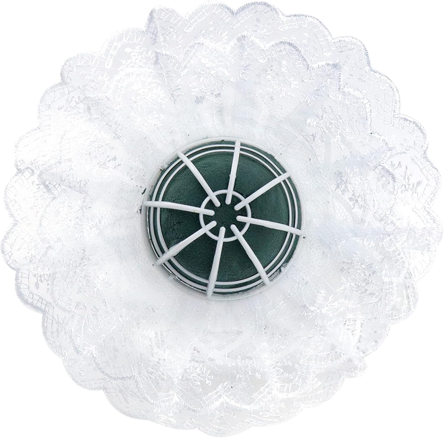 2 juegos de soportes para ramo de boda con collares de ramo de encaje blanco, soporte de espuma de resina para ramo de ramo de ramo de novia para