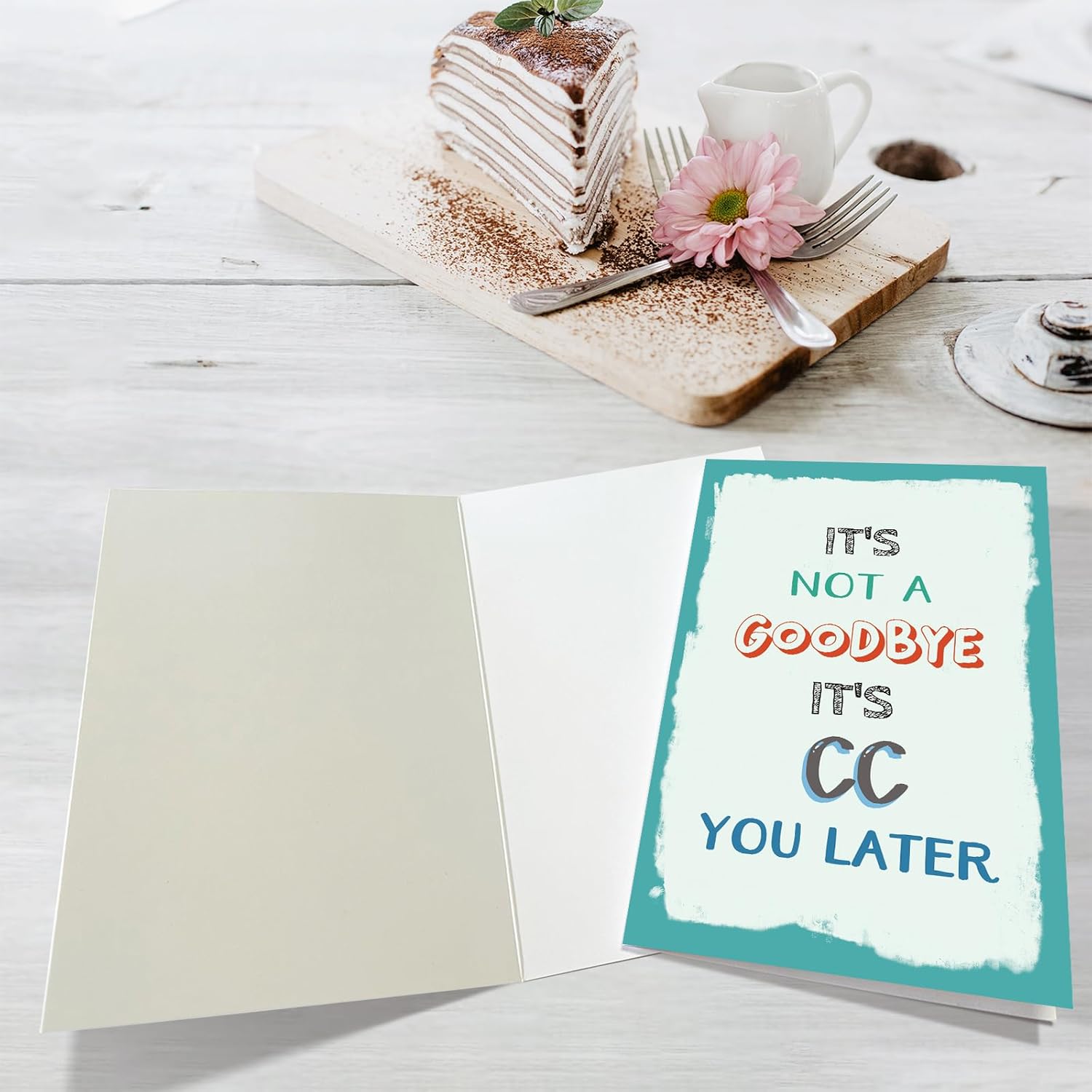 Tarjeta de despedida para compañero de trabajo, regalo de despedida para jefe amigo del trabajo, divertida tarjeta de jubilación para mujeres y