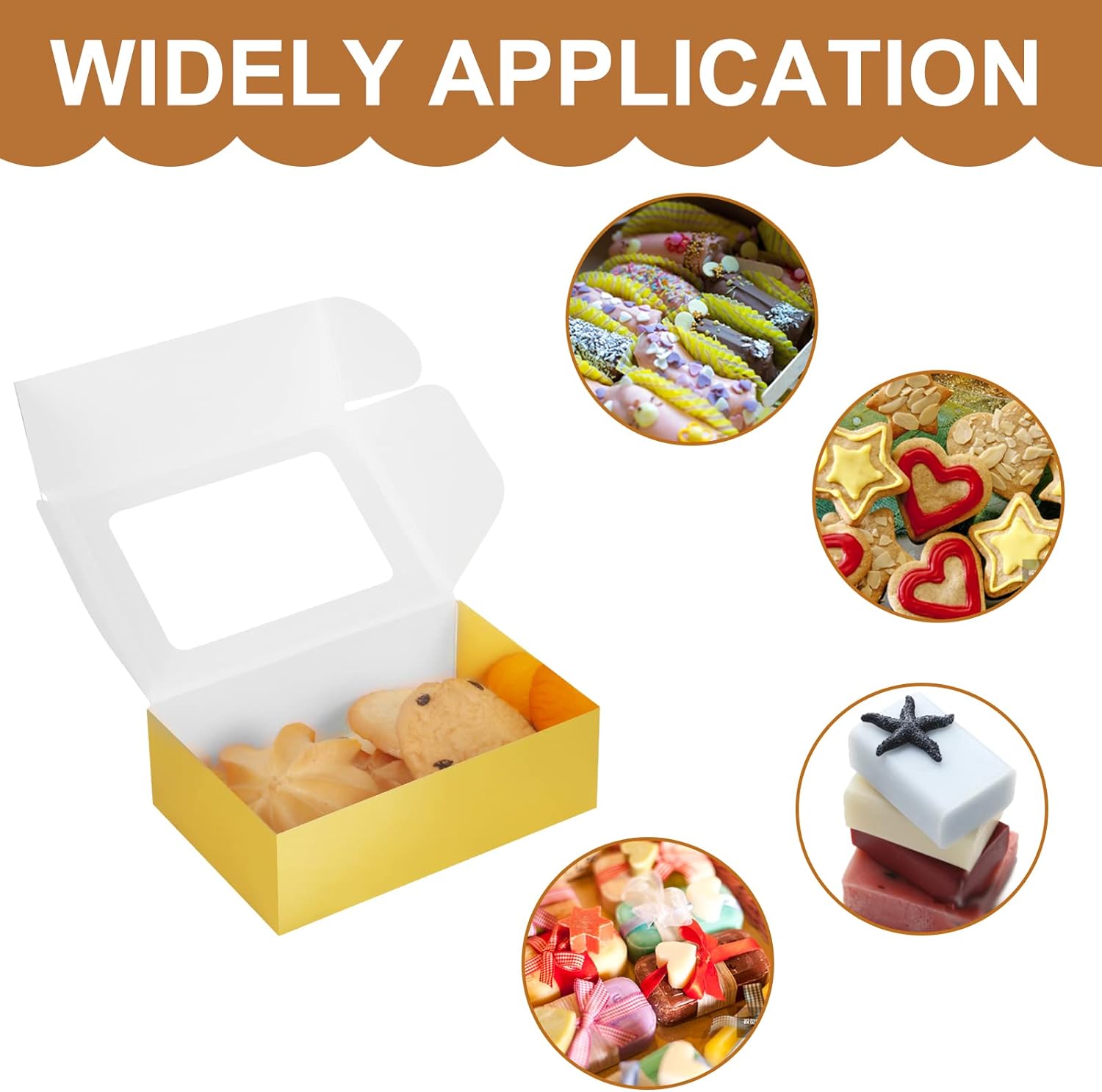 COTOPHER Caja de jabón, 60 cajas pequeñas de embalaje de jabón de 3.5 x 2.35 x 1.2 pulgadas, mini cajas de papel kraft con ventana para jabón