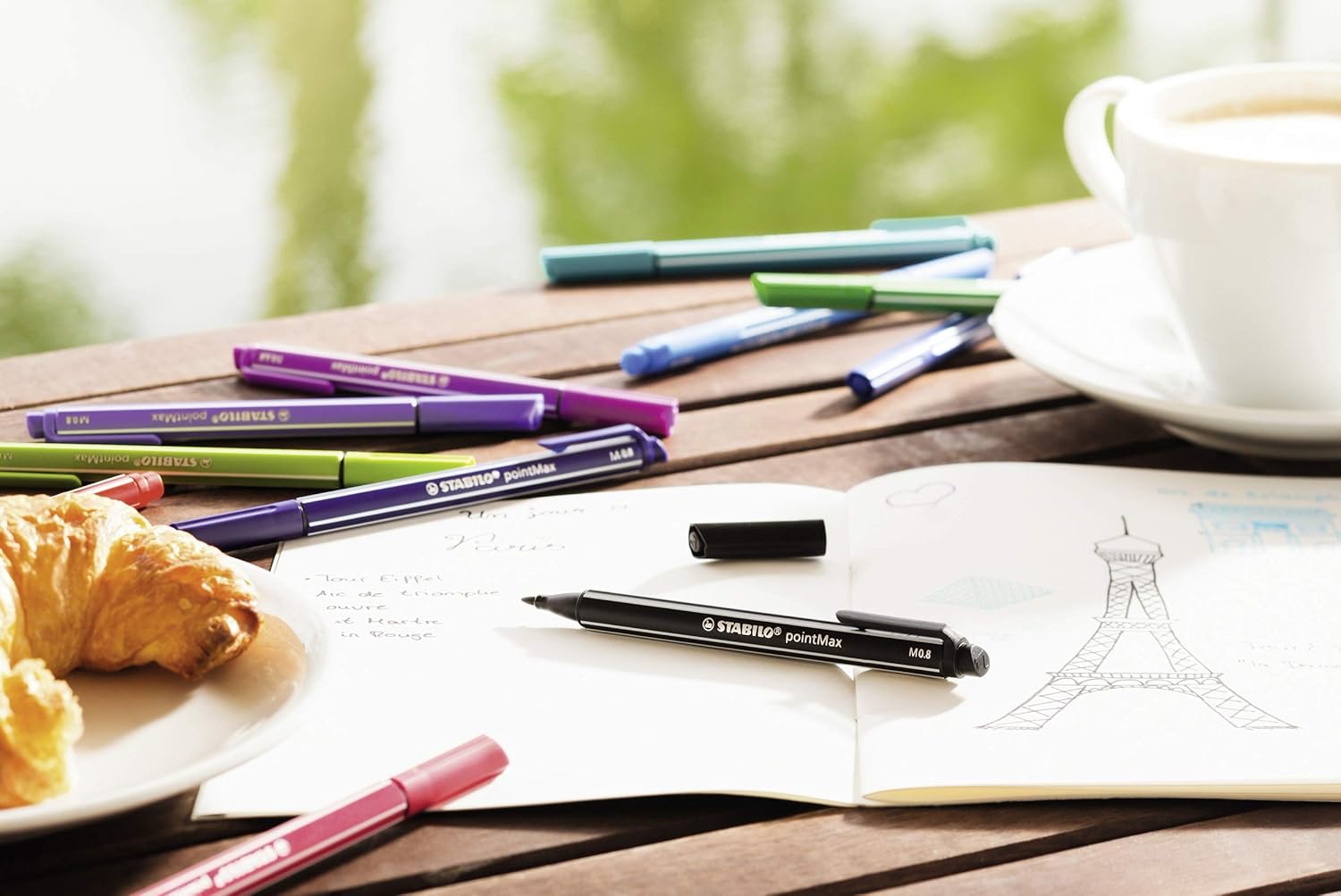 STABILO Fineliner pointMax – Pack de 8 – Colores surtidos