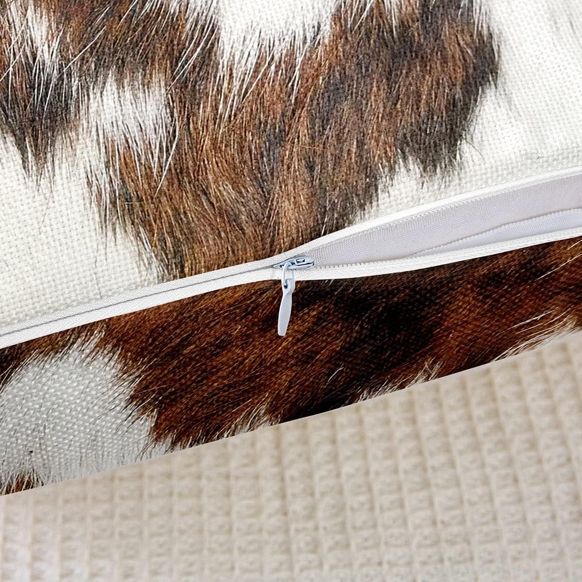 Juego de 2 fundas de almohada con estampado de vaca de las tierras altas de 24 x 24 pulgadas para mujeres adultas, fundas de almohada de granja de