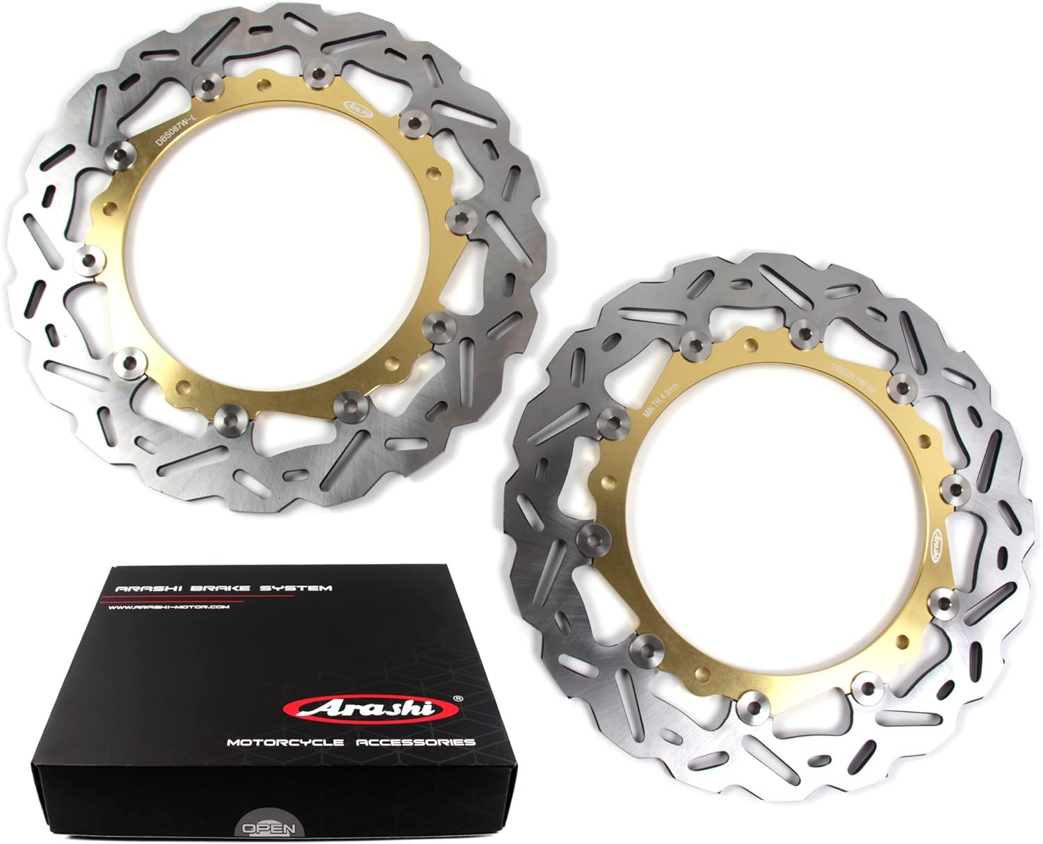 Arashi Rotores de disco de freno delantero para BMW S1000R 2014-2017 NAKED 14-18  S1000RR 2009-2018 ABS  S1000XR 2015-2021  S1000R Rueda fundida