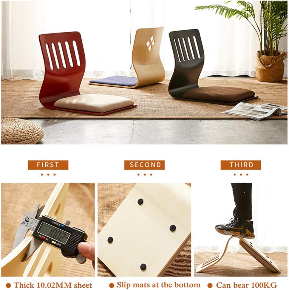 Silla de respaldo Tatami Silla de cama Dormitorio Dormitorio Silla perezosa Silla sin patas Japón y Corea del Sur Silla de ventana de la bahía Silla