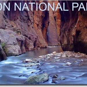 Imán para nevera de viaje del parque nacional Narrows Zion, tamaño 2.5″ x 3.5″ Imán para nevera de viaje del parque nacional Narrows Zion, tamaño 2.5″ x 3.5″