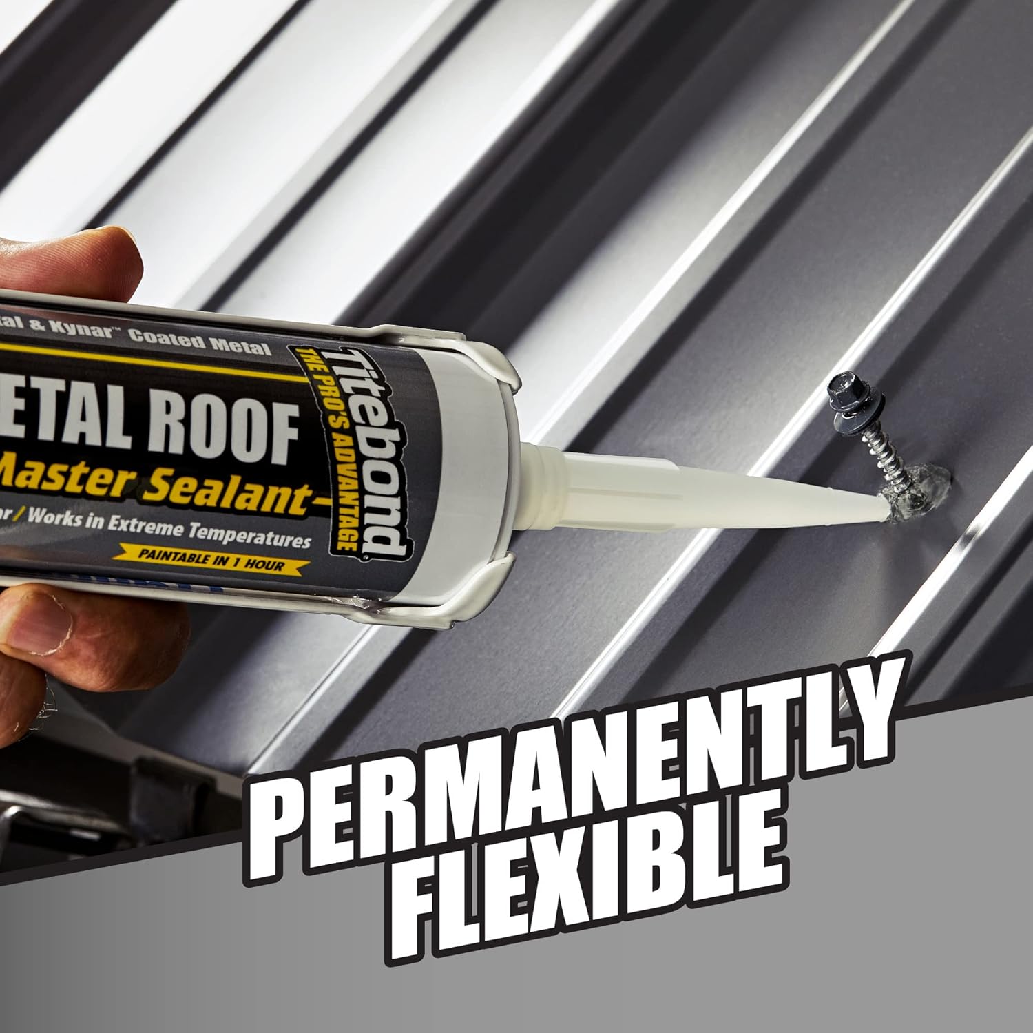Titebond 62491A WeatherMaster Sellador de polímero avanzado para techo de metal