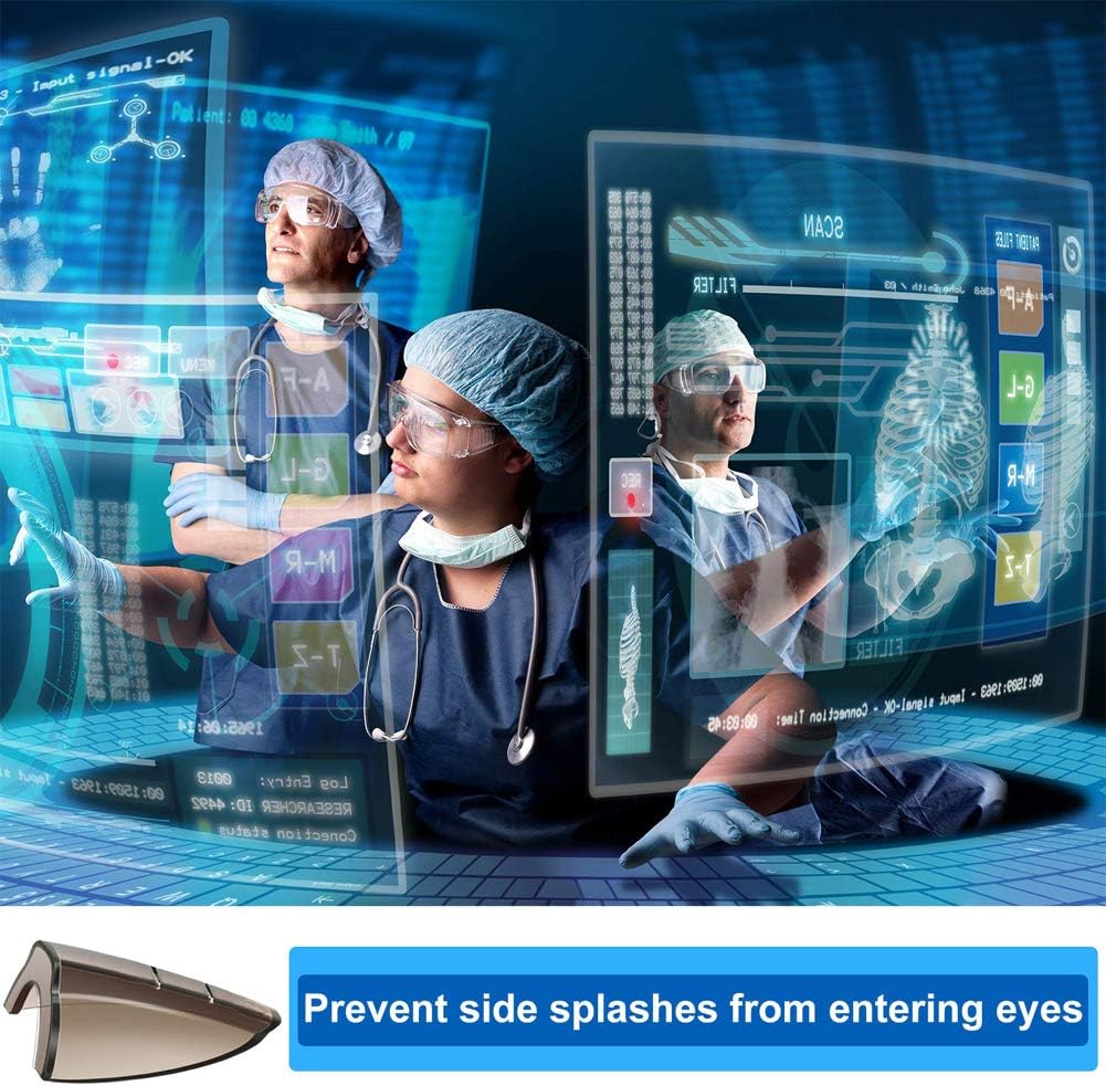 24610 pares de protectores laterales de seguridad para ojos, protectores laterales deslizantes, se adapta a anteojos de tamaño correspondiente (gris)