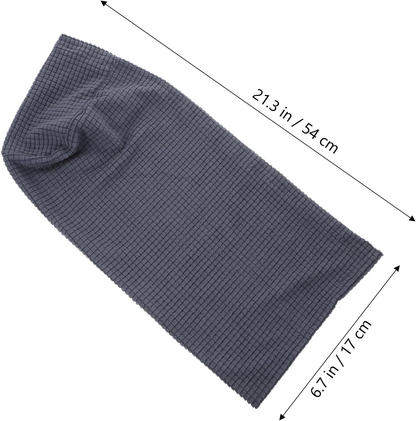 SUPVOX 2 fundas elásticas universales para reposabrazos de sofá, color gris oscuro, fundas elásticas lavables para sofá y oficina en casa, tela