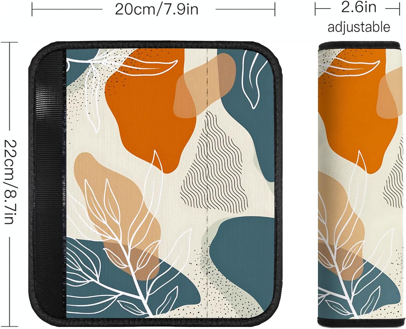 Funda para cinturón de seguridad de automóvil, paquete de 2 almohadillas suaves para cinturón de seguridad de automóvil para adultos y niños,