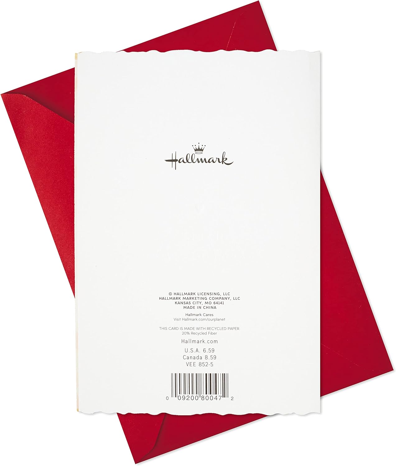 Hallmark Tarjeta de San Valentín para esposa (felicidad y trabajo duro)