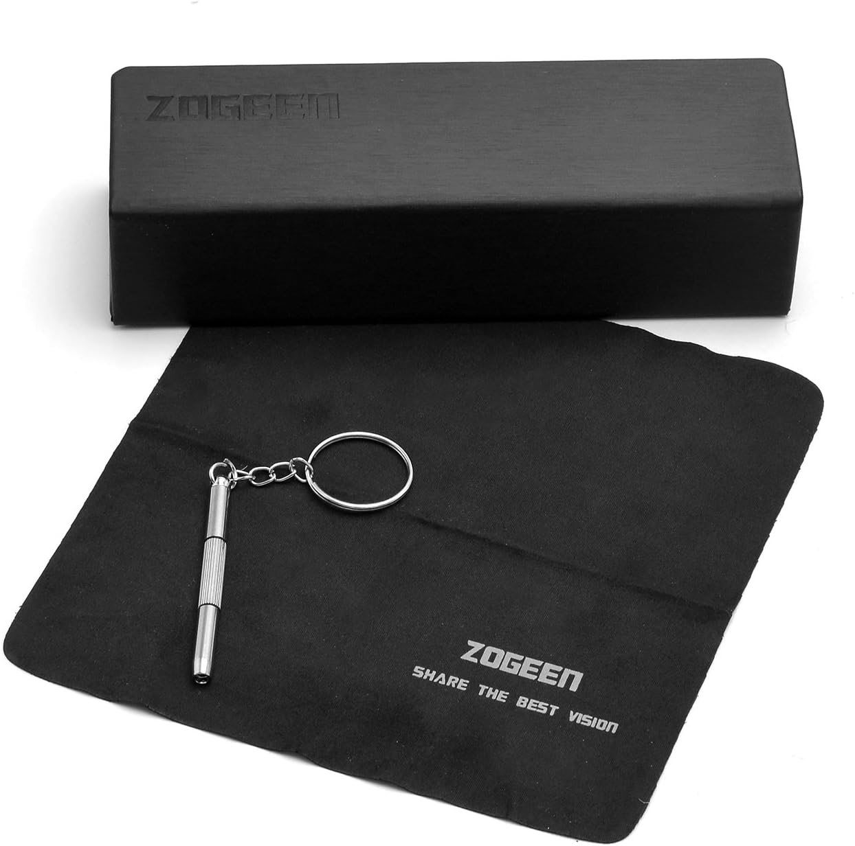 T0340 – Gafas de lectura de aleación vintage sin montura para hombres y mujeres, con elegante estuche