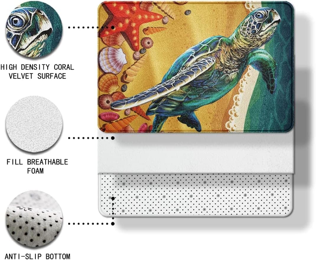 Feelyou Tapetes de baño de 16 x 24 pulgadas con estampado de purpurina (sin brillantina), tapetes de baño para baño, alfombras de baño brillantes de