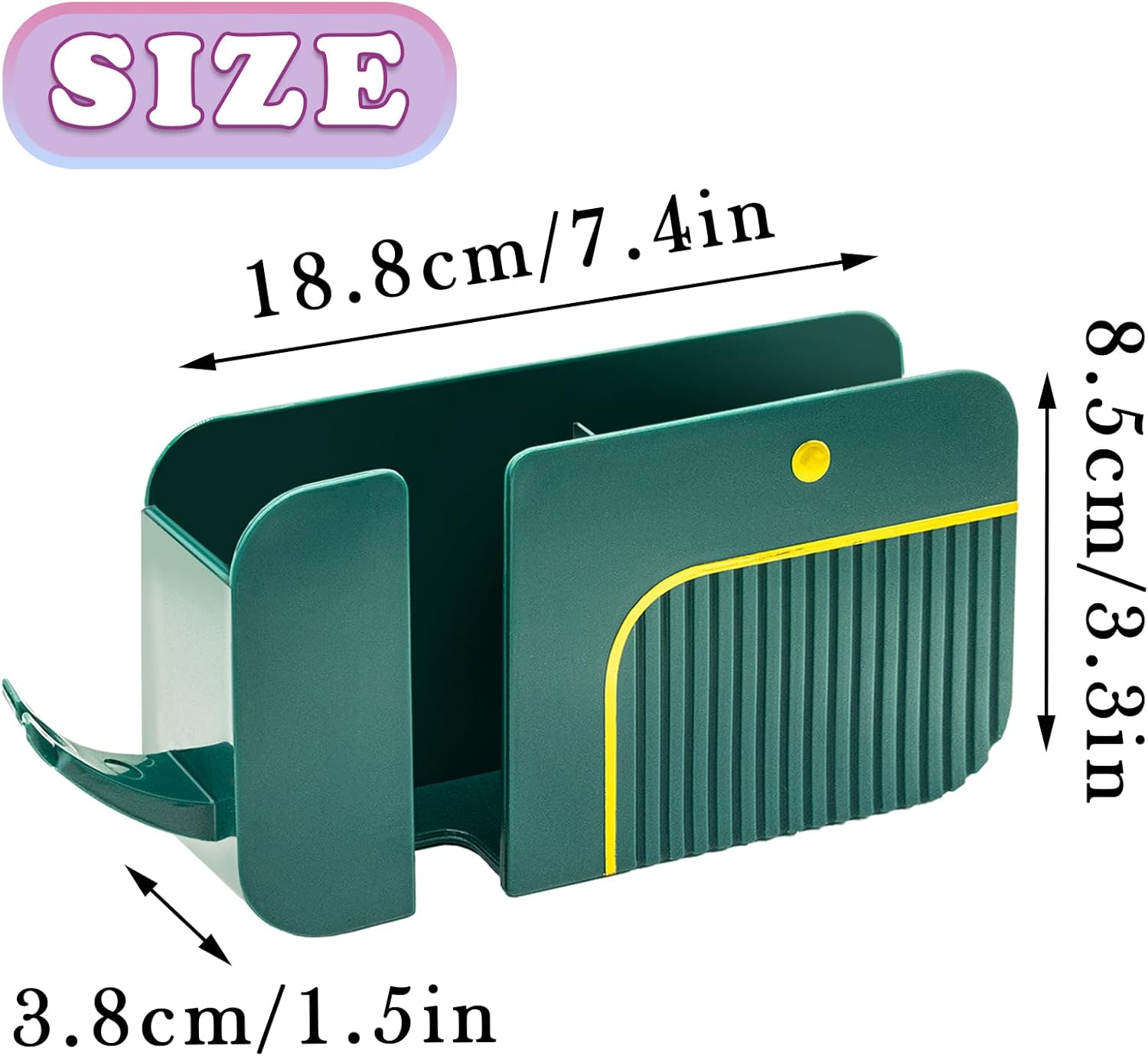 Soporte de pared para teléfono, soporte adhesivo para control remoto, soporte de carga de teléfono montado en la pared, soporte remoto para mesita
