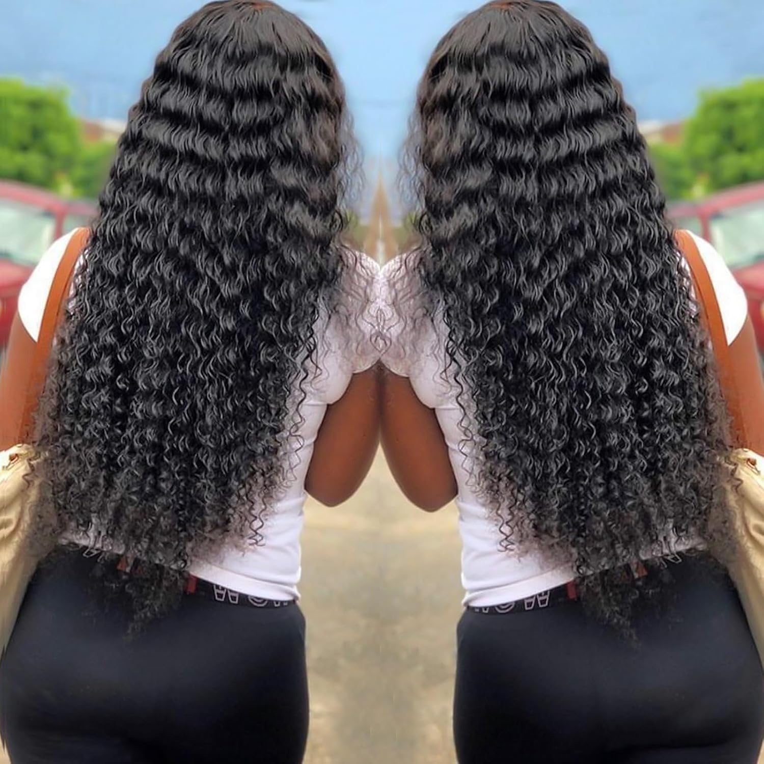 3 paquetes de cabello humano virgen brasileño 10A 100% sin procesar, mechones húmedos y ondulados, extensiones de cabello humano rizado profundo,