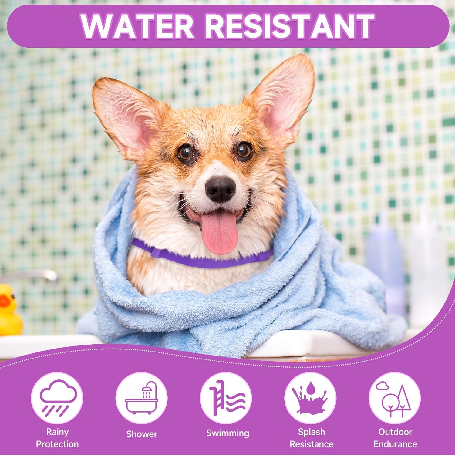 Paquete de 4 collares calmantes para perros, collar calmante para el alivio de la ansiedad por separación para perros, collar ajustable de 60 días