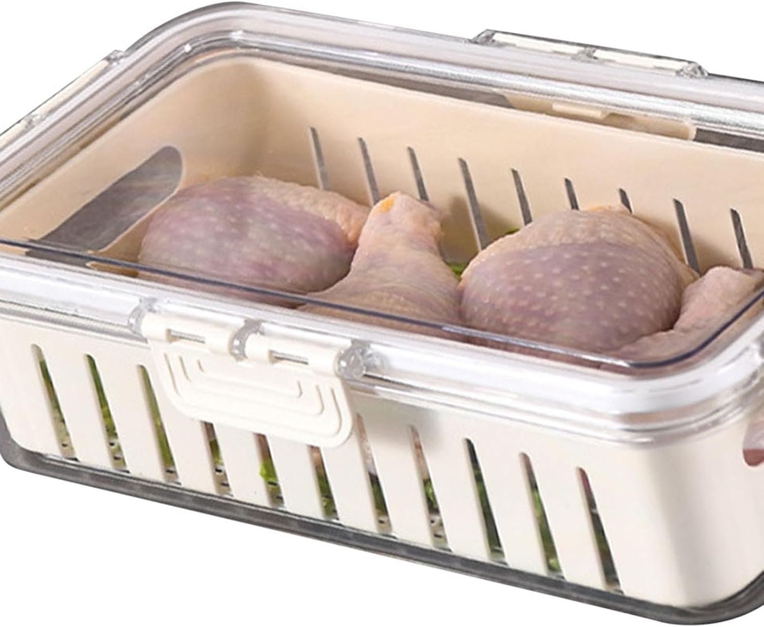 TOPINCN Contenedores de almacenamiento de frutas para refrigerador, organizadores de cocina, contenedor de almacenamiento de verduras de grado