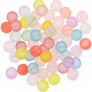 Mandala Crafts Cuentas de vidrio esmerilado transparente para fabricación de joyas, 500 unidades de 0.315 in, 500 cuentas de vidrio redondas a Mandala Crafts Cuentas de vidrio esmerilado transparente para fabricación de joyas, 500 unidades de 0.315 in, 500 cuentas de vidrio redondas a