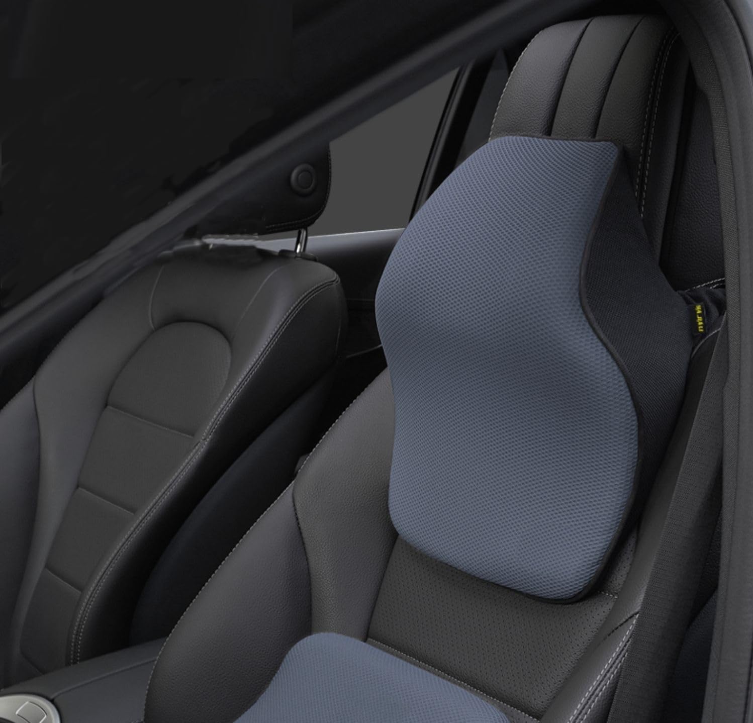 VAIKAXY Almohada inmersiva para reposacabezas de coche, almohada para asiento de automóvil, almohada cómoda y transpirable de espuma de algodón con