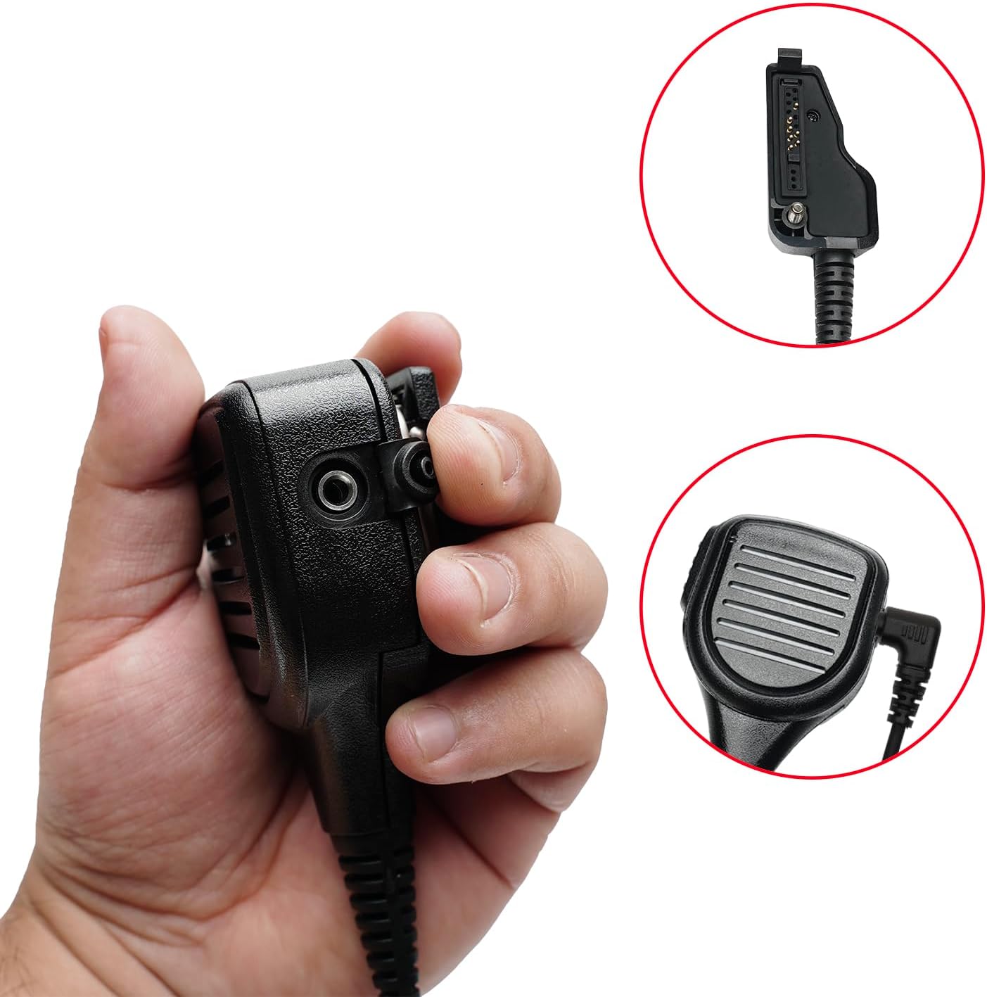 TDYU Speaker Mic for Kenwood Radio Shoulder Microphone Compatible with NX-200 NX-210 NX-300 NX-3200 NX-3300 NX-3400 NX-410 NX-411 NX-5200 NX-5300