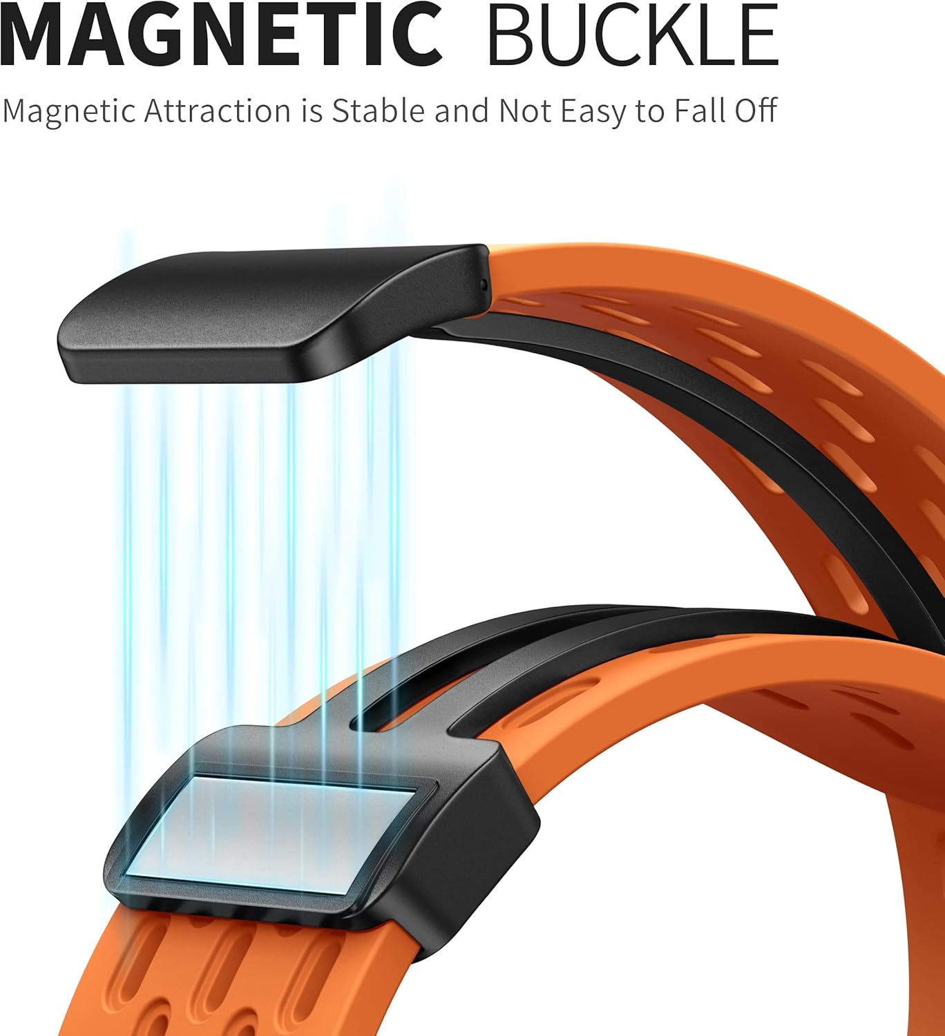 Correa deportiva magnética antisudor para Apple Watch, correas de silicona impermeable y transpirable. Para compatible con iWatch Ultra SE Series