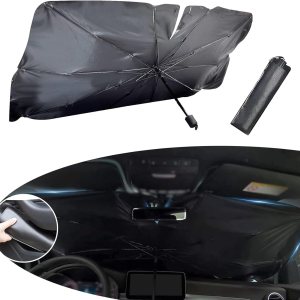 UGSHY Pack-1 Parasol para parabrisas de automóvil, 31 x 55 pulgadas, parasol plegable, repuesto universal de automóvil, para la mayoría de UGSHY Pack-1 Parasol para parabrisas de automóvil, 31 x 55 pulgadas, parasol plegable, repuesto universal de automóvil, para la mayoría de