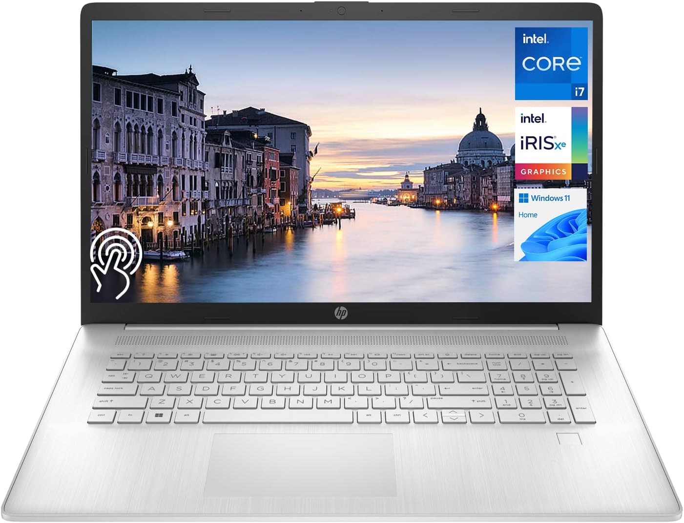 HP Laptop más reciente, pantalla táctil HD+ de 17.3 pulgadas, procesador Intel Core i7-1255U de 12 generación, 32 GB de RAM, SSD PCIe de 1 TB,