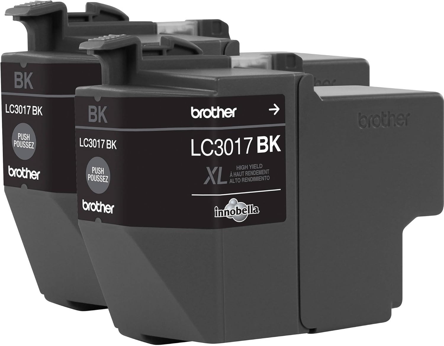 Brother Impresora LC30172PK Cartucho de tinta negro de alto rendimiento XL (paquete de 5, 10 unidades en total)
