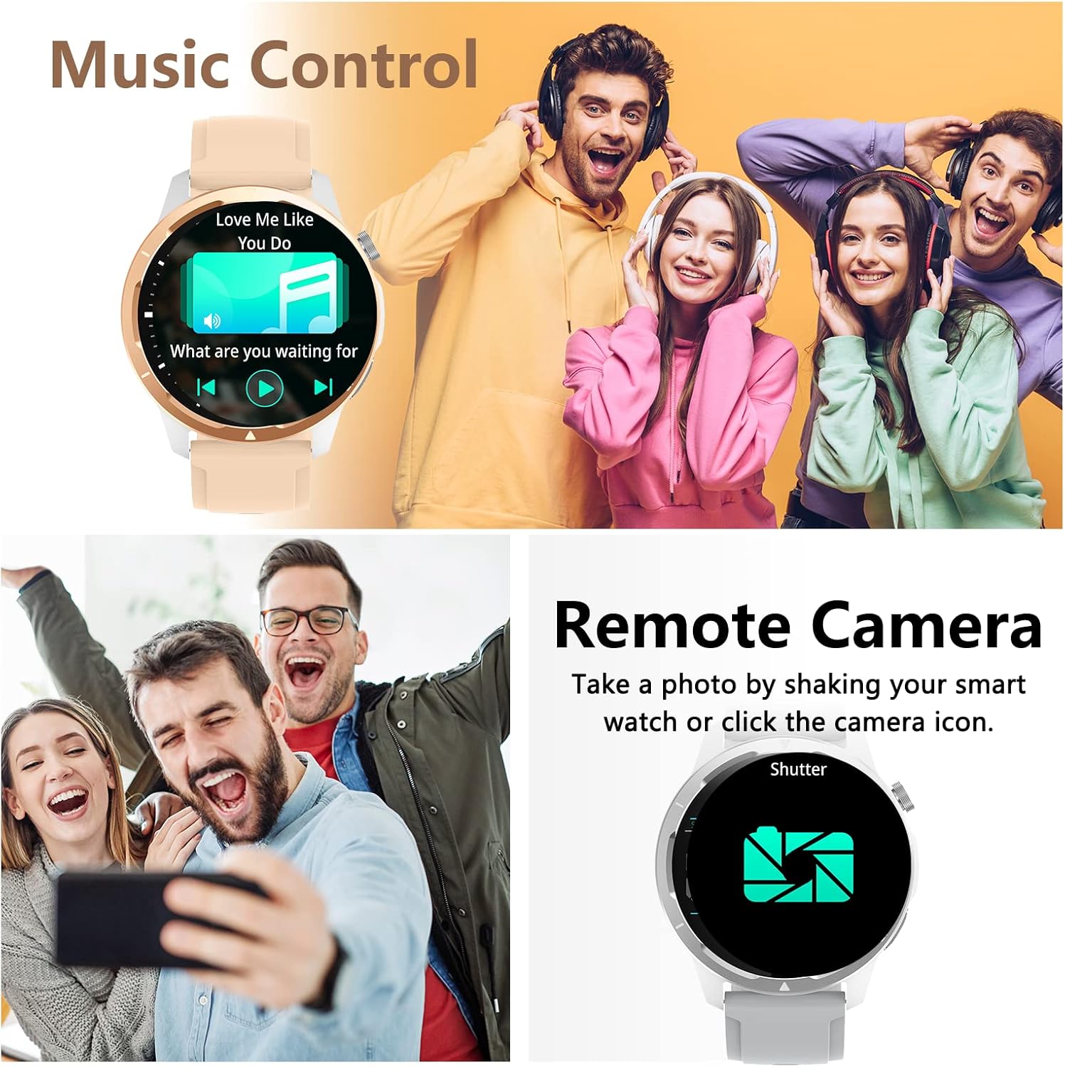 Wwzzey Reloj inteligente para mujer (hacer llamadas y responder llamadas), IP68 resistente al agua con podómetro, notificación de mensajes,