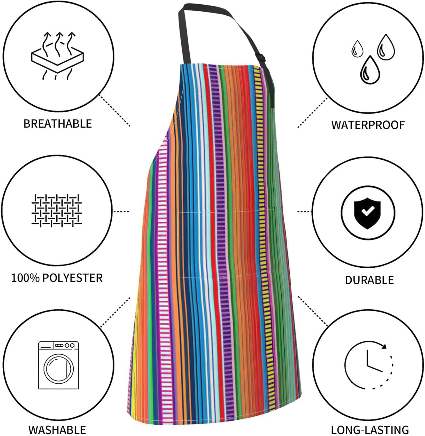 Divertido delantal ajustable para barbacoa para mujeres y hombres, regalos de cumpleaños, parrilla, cocinero, babero, 2 bolsillos