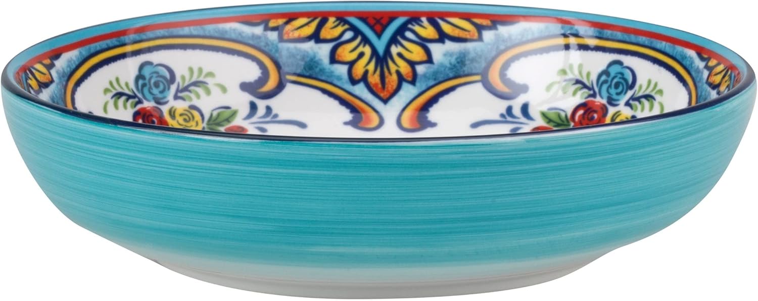 Euro Ceramica Zanzibar Collection – Juego de vajilla de 16 piezas para cocina y comedor y cuenco de salsa Zanzíbar de Euro Ceramica Zanzíbar, juego